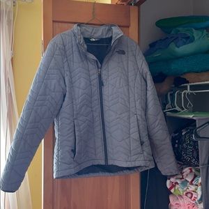 Grey North face jacket